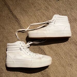 White High Top Vans